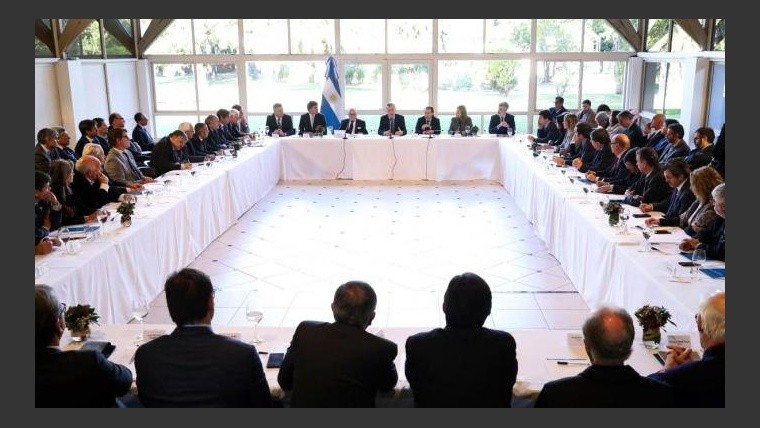 Macri recibió a medio centenar de representantes distintos sectores empresarios en Olivos.