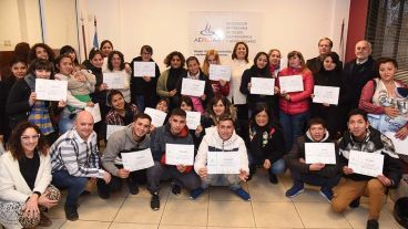 Fueron distinguidos por la intendenta Mónica Fein y el titular de la Aehgar Carlos Mellano.