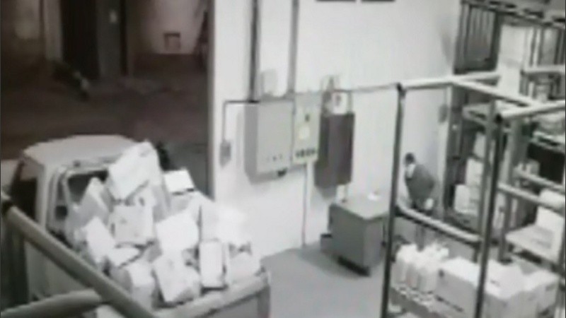 El robo ocurrió en un galpón de la cooperativa.