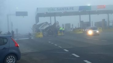 El hecho ocurrió en medio de la niebla.