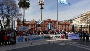 Los tomadores de crédito UVA reclamaban una asistencia.