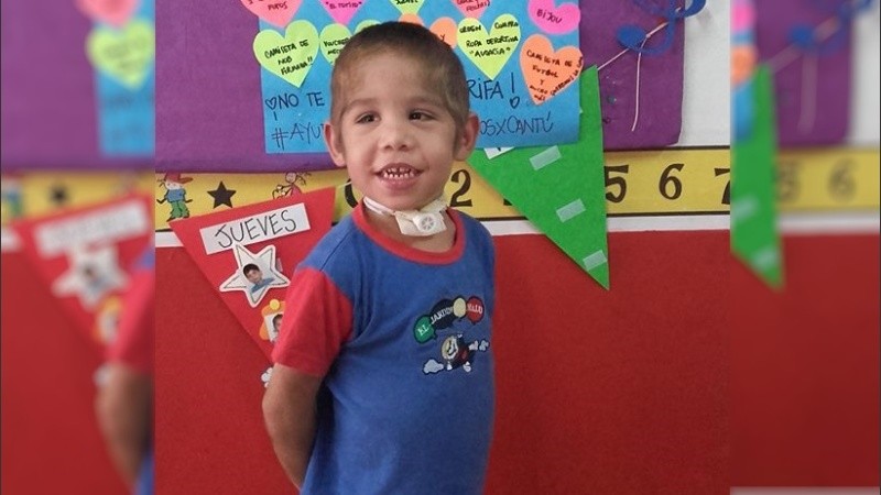 Wally hoy: con cuatro años y feliz en el jardín de infantes.