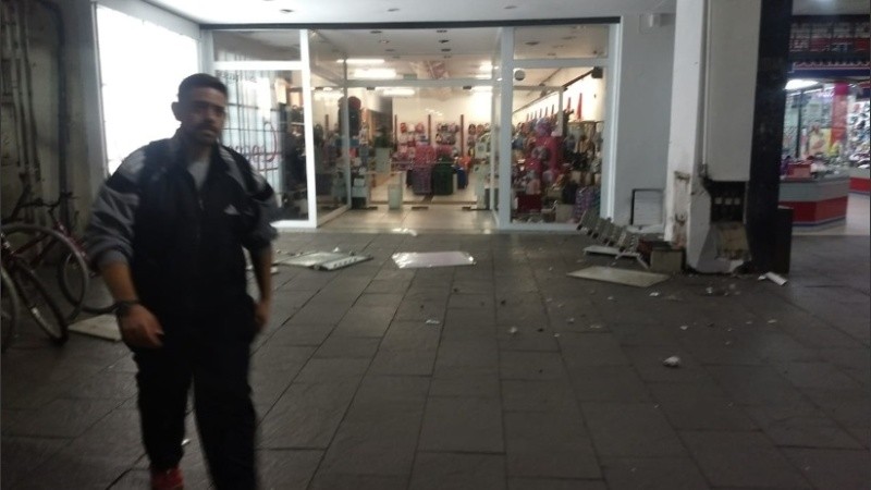 El tablero explotó en pleno centro.