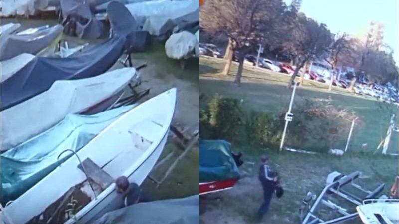 El delincuente quedó filmado en dos de los robos.