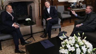 El puntano y el rionegrino se reunieron con el presidente.