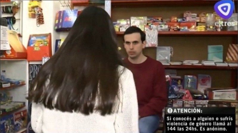 La joven cuya denuncia fue clave para dar con el acusado. 