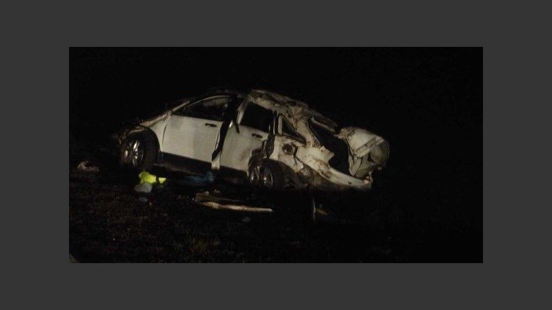 Así quedó la camioneta.