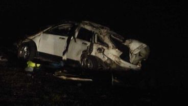 Así quedó la camioneta.