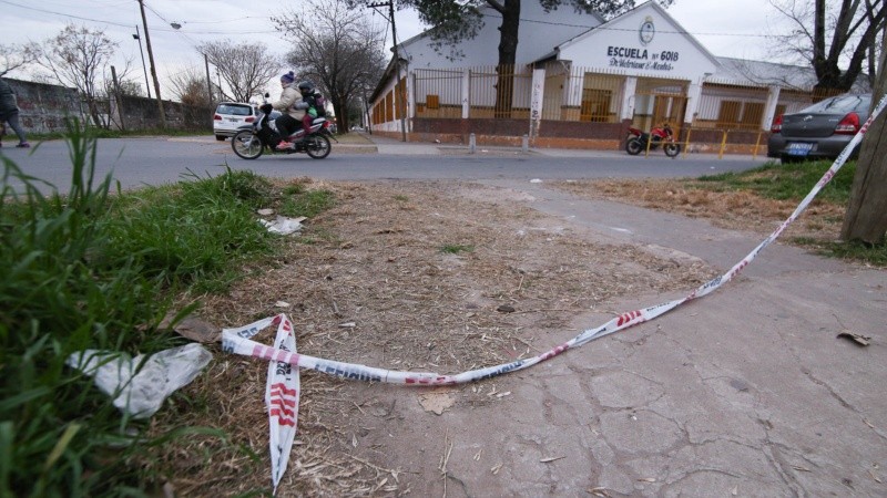 Larralde y Dean Funes, la zona en donde fue asesinado el policía. 