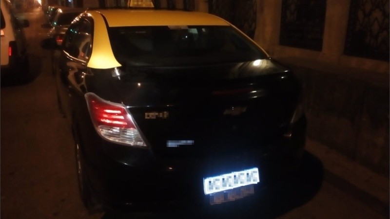 El taxi fue secuestrado. 