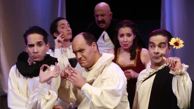 El elenco de La medicina de Molière está integrado por Manuel Baella, María Victoria Franchi, Cristian Medrano, Magdalena Perone, Fernando Porcel y Mario Vidoletti.