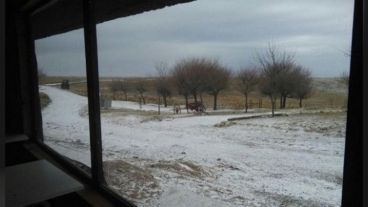 Una imagen de la nieve en Córdoba.