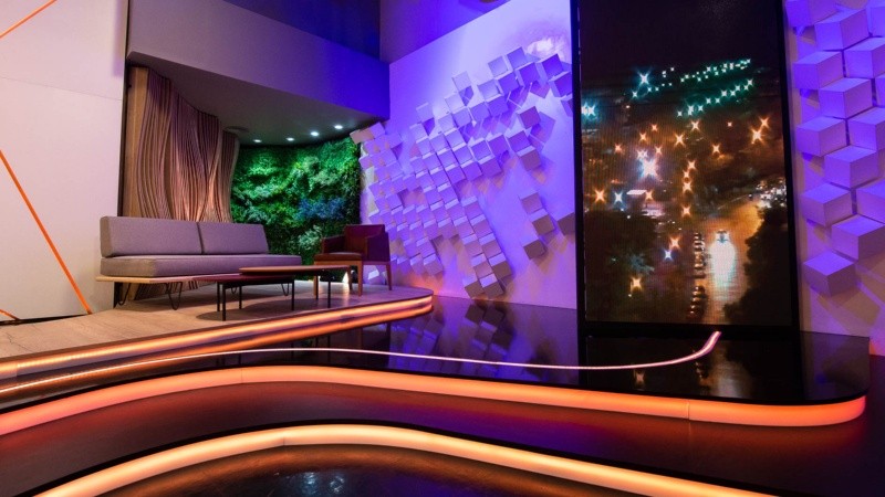 Así quedó el renovado estudio de Telenoche Rosario.