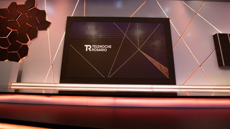 Así quedó el renovado estudio de Telenoche Rosario.