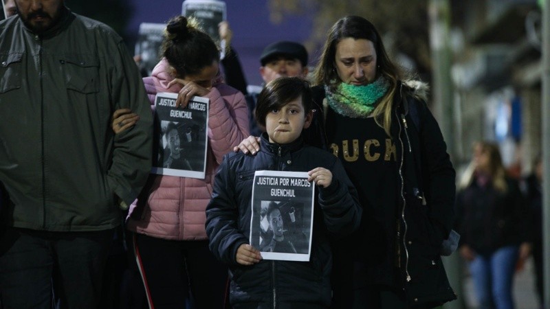 Dolor y reclamo de justicia en la marcha de este viernes.