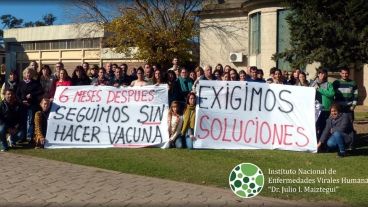 Los científicos del Instituto Maiztegui realizaron un reclamo frente al organismo.