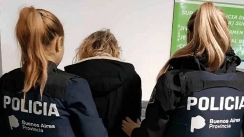 La mujer detenida en Quilmes, Buenos Aires. 