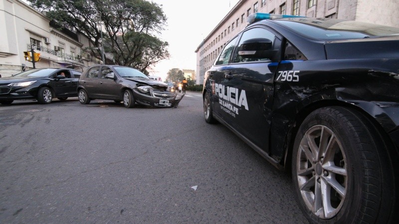El choque en Pellegrini y Moreno.