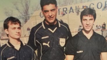 Eran tan jóvenes: Martín Baclini, Claudio Martín y Pablo Gavira.