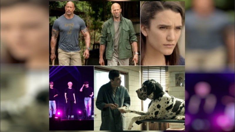 Pantalla grande para “Rápidos y Furiosos: Hobbs & Shaw”, “Dogman”, “Vigilia en agosto” y “BTS: Bring The Soul”.