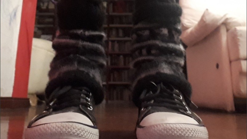 Un poco de lana abajo antes de salir de casa. 