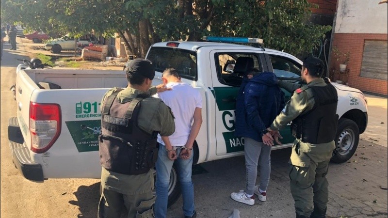 Cantero y otro joven quedaron detenidos por Gendarmería.