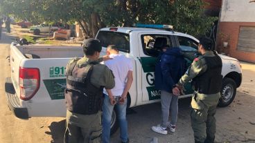 Cantero y otro joven quedaron detenidos por Gendarmería.