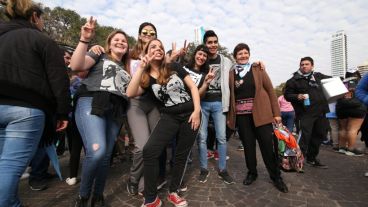 Los grupos fueron llegando desde las primeras horas de la tarde.