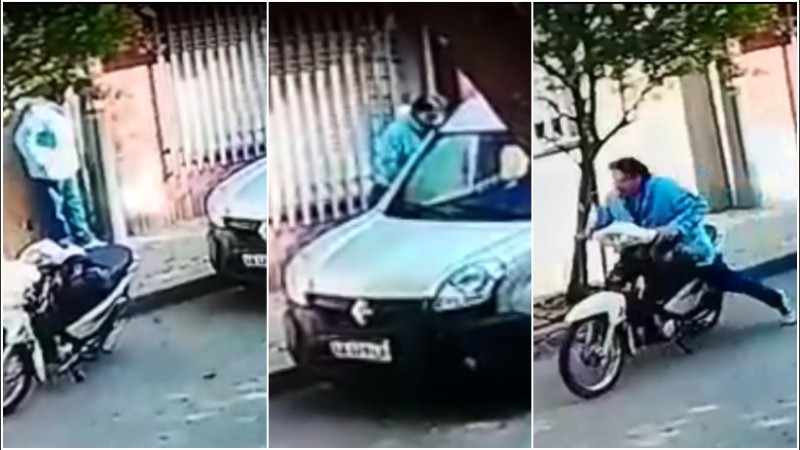 El ladrón hace lo suyo casi de forma metódica.