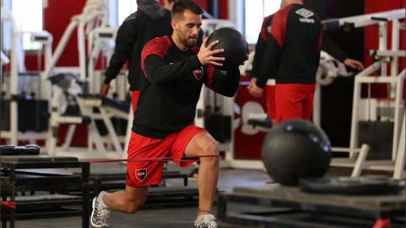 Villarruel en pleno trabajo en la Lepra.