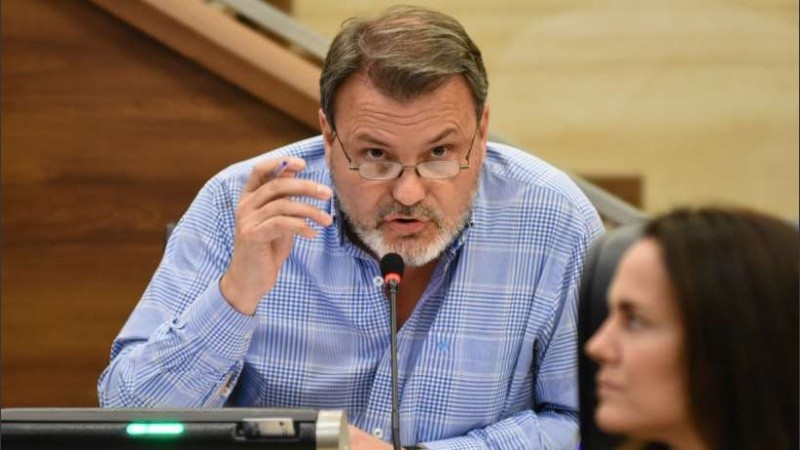 El edil Blanco en la sesión de este jueves.