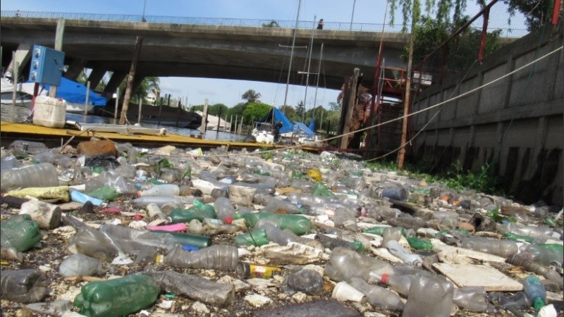 En tres años se retiraron cuatro toneladas de plástico de las costas del río.