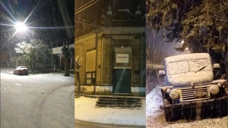 Las postales de una nevada inesperada. 