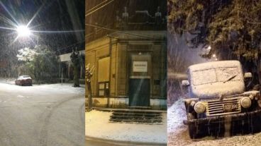 Las postales de una nevada inesperada.