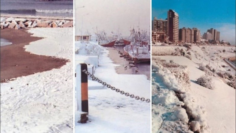 La última nevada en Mardel fue en 1991.