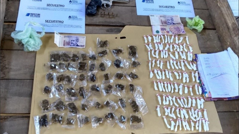 Elementos incautados en los procedimientos.