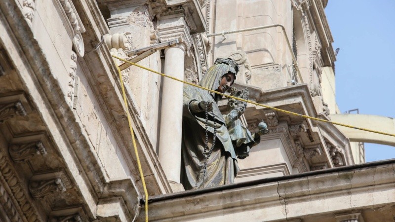 En las alturas también se trabajó para una limpieza profunda.