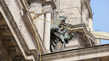 En las alturas también se trabajó para una limpieza profunda.