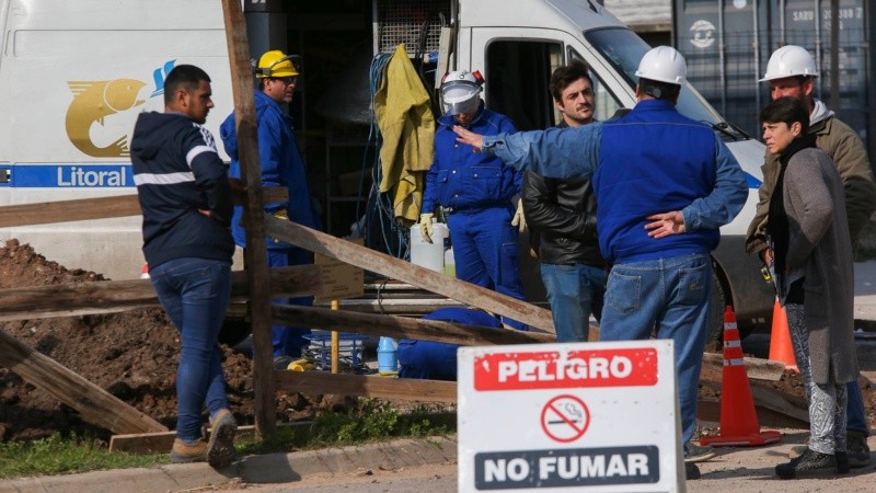 En el lugar trabajaron Bomberos Zapadores, Litoral Gas y la GUM.