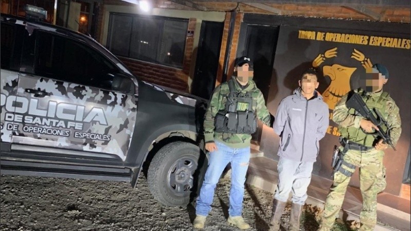 La detención del Lapo estuvo a cargo de la TOE.