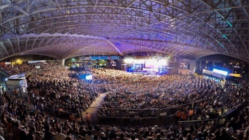 El anfiteatro de Villa María, escenario en el que se desarrolla el Festival de Peñas.