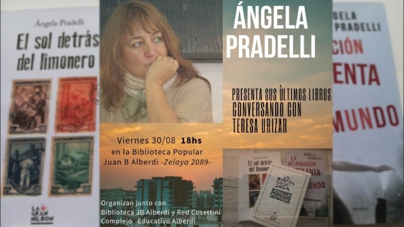 Novelista, poeta, ensayista y docente: Pradelli en Rosario.