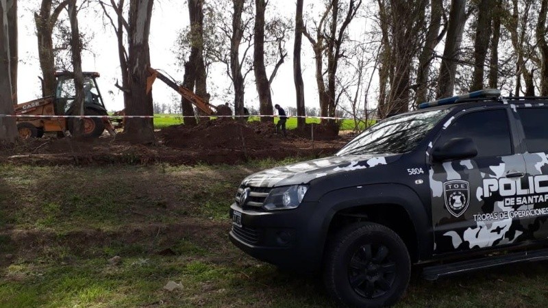 El lugar en el que buscan los restos de Paula Perassi. 