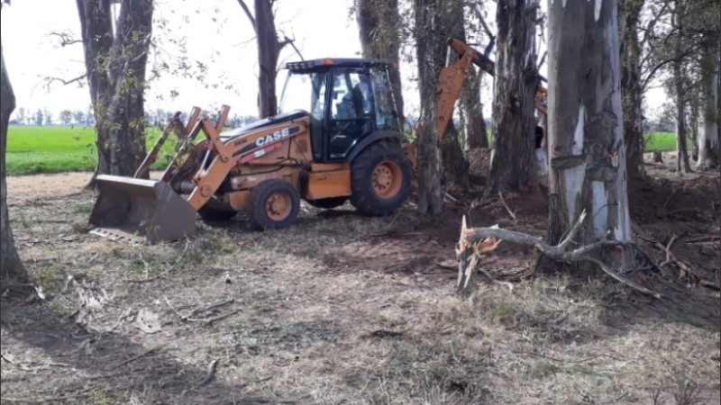 La zona del rastrillaje, cerca de San Lorenzo.