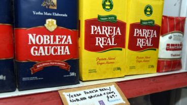 La yerba, entre los productos con precios conservados.