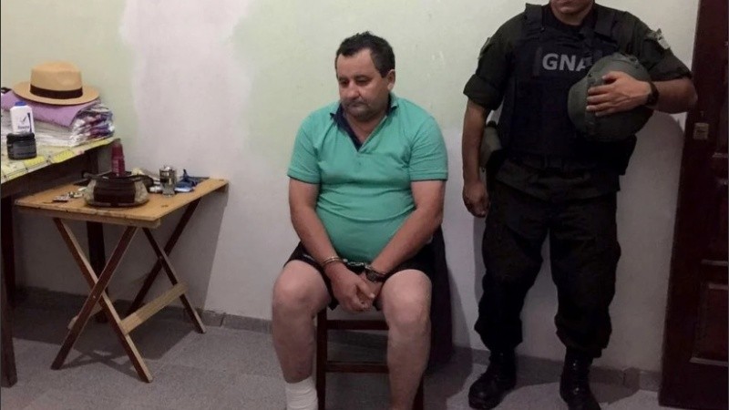 El intendente Natividad Terán cuando fue detenido.