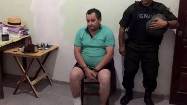 El intendente Natividad Terán cuando fue detenido.