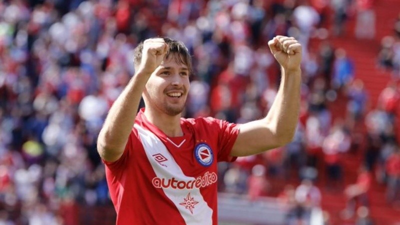 Festejo del local en el Diego Maradona.