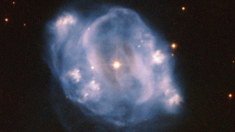 La imagen publicada muestra lo que queda de la estrella. 