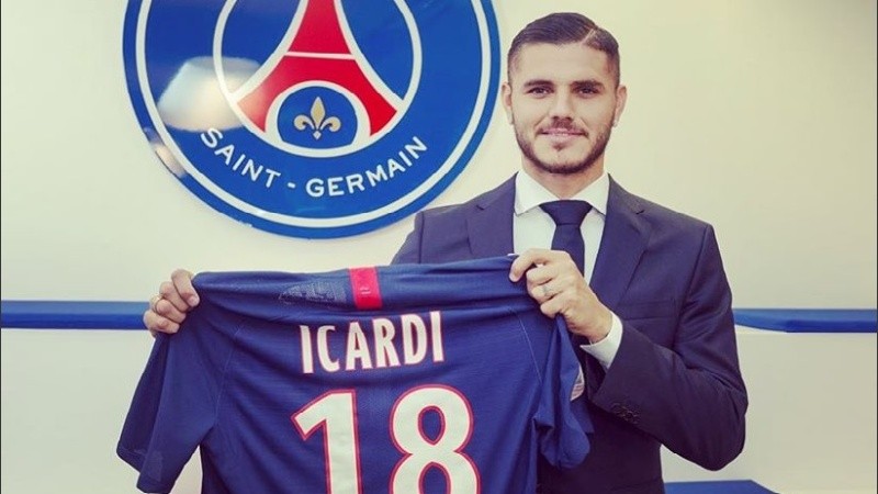 “Orgulloso de ser parisino”, escribió Icardi en Instagram.